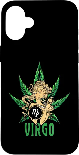Vista 23 de Zodiac Stoner Vibes: Virgo Cannabis Weed Horoscope Design Case para iPhone 17