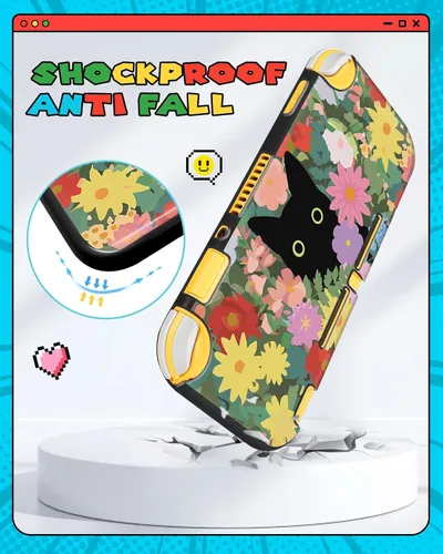 Vista 17 de Gurgitat 2 in 1 for Nintendo Switch Lite Case Protector - 24 Game Card Holder Case & Switch Lite Protective Cover Cute Funny Cartoon Hard Shell for