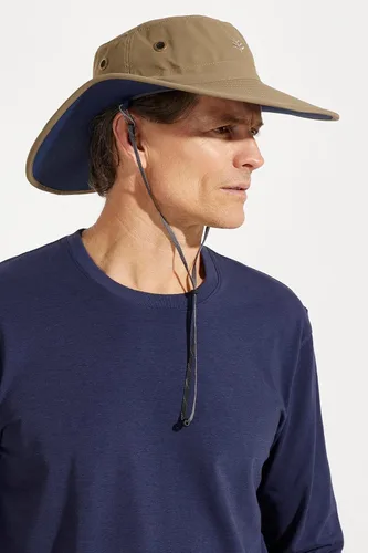 Vista 4 de Coolibar sombrero modelable de ala ancha con protección solar UPF 50, para hombre