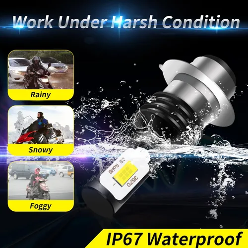Vista 6 de Compatible con Yamaha Raptor 350 600 660R 700 700R Yamaha YFZ450 ATV lámpara antiniebla para motocicleta, H6M Hi/Lo Motorcycles ATV, 6000LM 6000K
