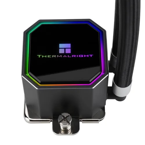 Vista 9 de Thermalright Frozen Prism 240 Enfriador de agua líquido negro para CPU con ventilador PWM de 4.724 in, especificación de fila fría negra de 240