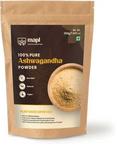 Vista 7 de MAPL Amla Powder (7.05 oz) – Superalimento indio orgánico para el cuidado del cabello Grosella espinosa india/polvo de amalaki 100% puro Apoya