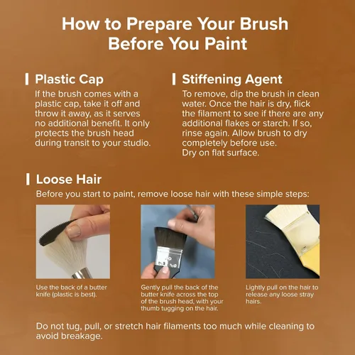 Vista 6 de Silver Brush Limited 820340 Pincel plateado Jumbo Golden Taklon Filbert, murales grandes, pintores de caballete y muebles, tamaño 40, mango