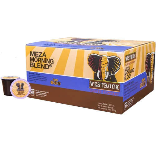 Vista 9 de Westrock Coffee Company, Mezcla de África Oriental, taza de café de una sola porción, tostado medio oscuro (80)