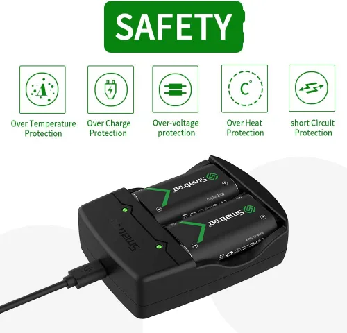 Vista 4 de Smatree Xbox One Controller Battery, 4 Pack Rechargeable Battery Compatible with Xbox Series XSXbox OneXbox One SXbox One XXbox One Elite Wireless