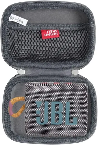 Vista 10 de Hermitshell Estuche rígido de viaje para altavoz Bluetooth portátil JBL Go 3 (negro)