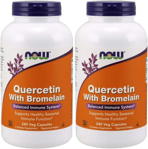 Vista 5 de Now Foods Quercetina con bromelina, 120 CT