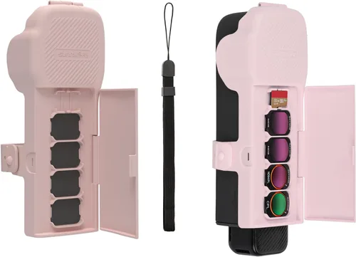 Vista 11 de Funda protectora para DJI Osmo Pocket 3, 5 ranuras SD Card CPL/ND filtro de almacenamiento, funciona con la cubierta original, cardán y protector