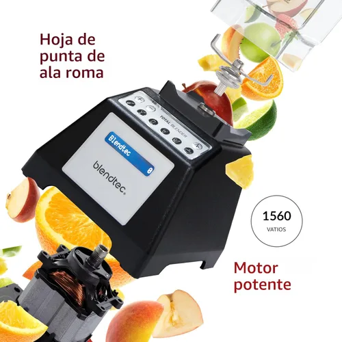 Vista 4 de Blendtec Total Blender Classic - Incluye jarra FourSide (75 oz) - 10 velocidades de grado profesional - Licuadora de cocina de alta potencia con 6