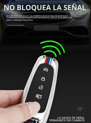 Vista 5 de Funda para llavero Ford Escape compatible con Explorer Focus Lincoln Metal