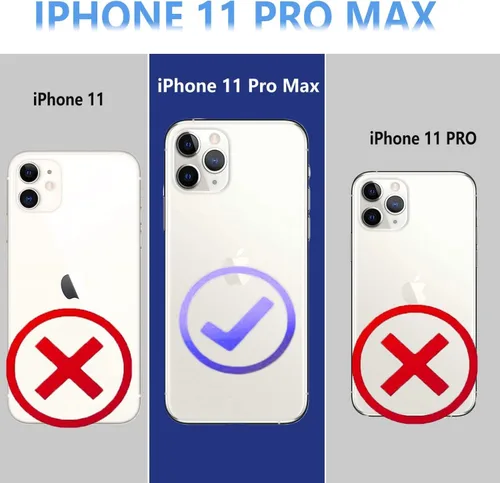Vista 2 de STARSHOP STARSHOP - Funda compatible con iPhone 11 Pro Max, con [protector de pantalla de vidrio templado incluido], cubierta de teléfono STARSHOP