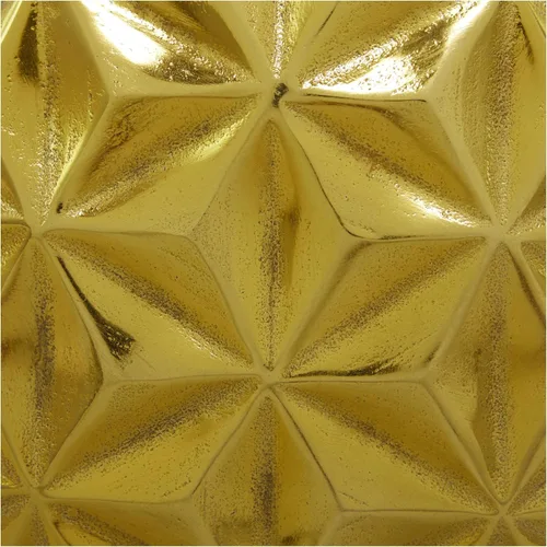 Vista 2 de CosmoLiving by Cosmopolitan Jarrón decorativo geométrico de metal de aluminio para centro de mesa, florero para decoración del hogar, 12 x 4 x 11
