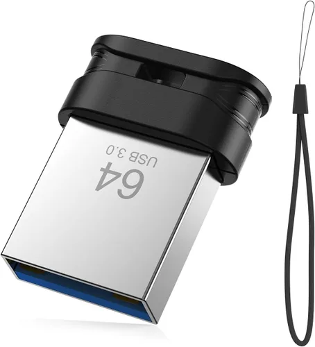 Vista 9 de Mini unidad flash USB 3.0 de 32 GB, paquete de 3 unidades, unidad de pulgar ultra pequeña, memoria USB portátil impermeable con orificio