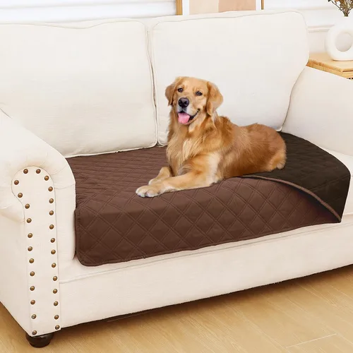 Vista 32 de Smiry Funda Impermeable para Cama de Perro Manta para Mascotas, Manta Suave y Lavable para Perros para Muebles Cama Sofá Sofá Reversible, a Cuadros