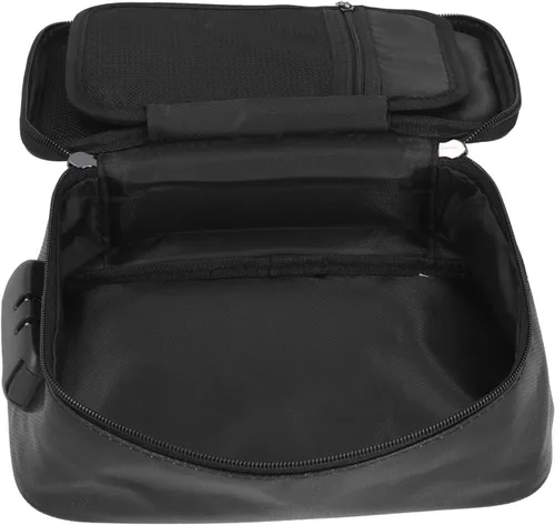 Vista 9 de Bolsa de archivo, bolsa de almacenamiento segura para certificado ignífugo con cerradura para senderismo para viajes para tarjeta para dinero