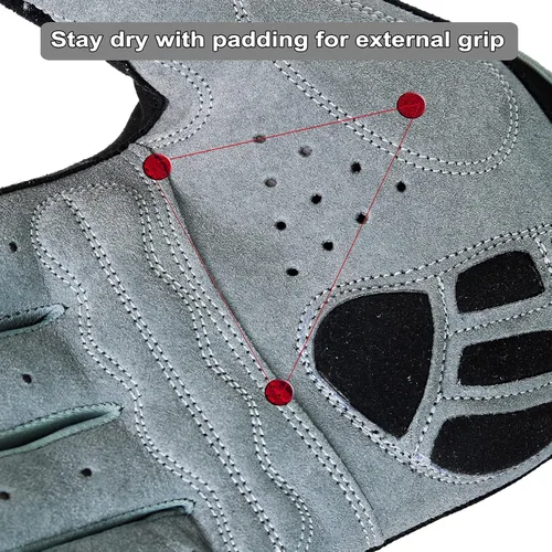 Vista 3 de Guantes de ciclismo para pantalla táctil, transpirables, para bicicleta de montaña, para carretera, antideslizantes, acolchados, para hombres