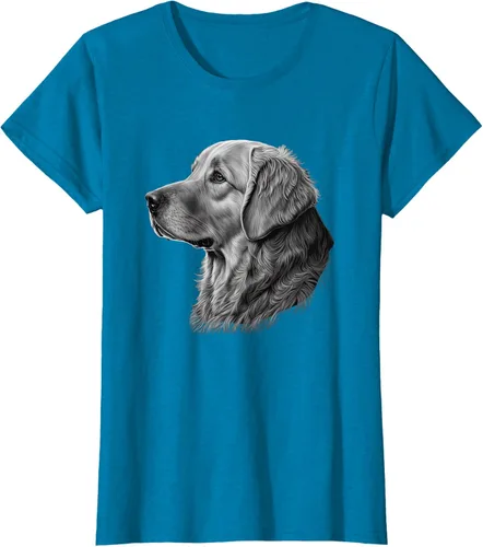 Vista 66 de Camiseta divertida Golden Retriever, Negro