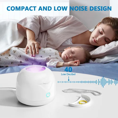 Vista 6 de Máquina limpiadora ultrasónica de retenedores ultrasónicos, 45 kHz, 6.8 fl oz, portátil, ultra sónico, para retenedores dentales, protectores
