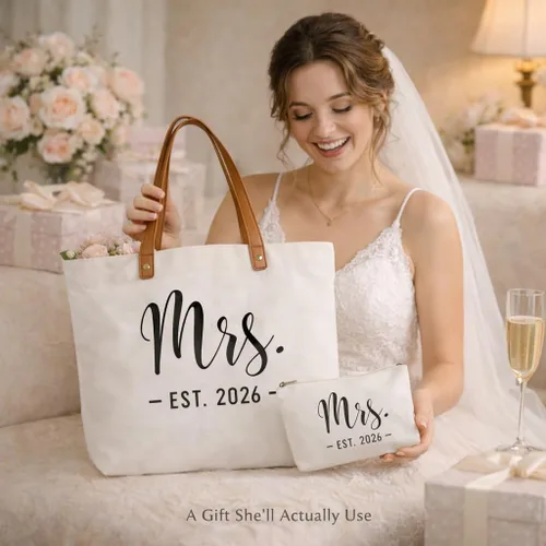 Vista 3 de Lamyba Bride Bag, Bride to be Gifts, Bridal Shower Wedding Gifts