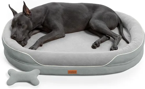Vista 13 de CWAWZ Cama ortopédica grande para perros, 36 pulgadas, cama para perros de gran tamaño con cojines envolventes completos, camas refrescantes