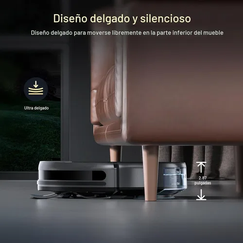Vista 4 de Robot Vacuum and Mop Combo, 2 in 1 Robot Vacuum Cleaner with WiFi/App, Smart Robotic Vacuums with Strong Suction, Schedule, Self-Charging, Slim