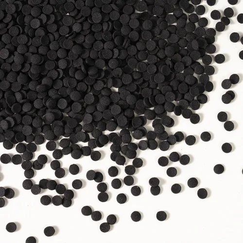 Vista 3 de Chispas negras, chispas de confeti negro para decorar pasteles, chispa redonda para cupcakes, helados, rosquillas, galletas, chocolate (120g/4.23oz)