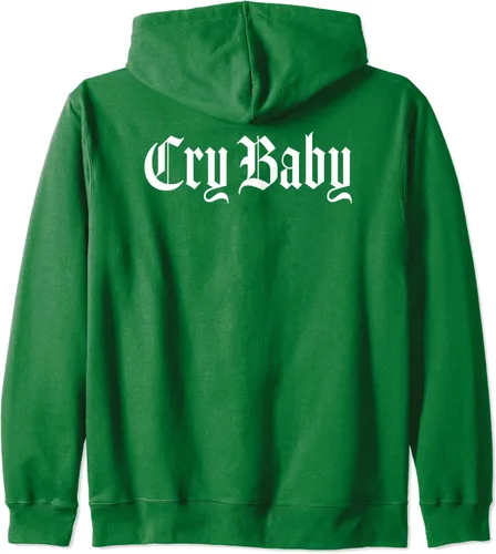 Vista 2 de CRY BABY Old English Design Zip Hoodie