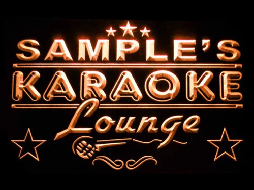 Vista 13 de ADVPRO pk-tm Nombre Personalizado Karaoke Lounge Bar Cerveza Neon Sign Azul