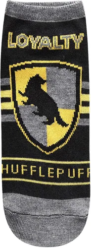 Vista 3 de Harry Potter Hufflepuff JuniorsWomens 5 Pack Ankle Socks Size 4-10