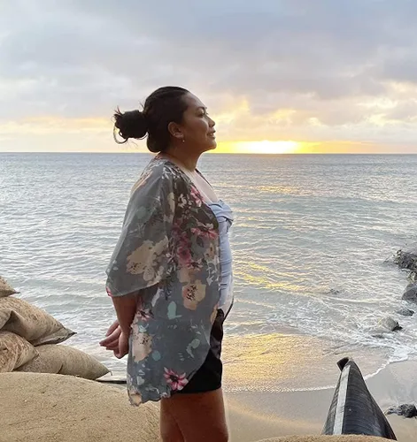 Vista 7 de Cárdigan tipo kimono para mujer, de manga abombada con estampado floral, casual