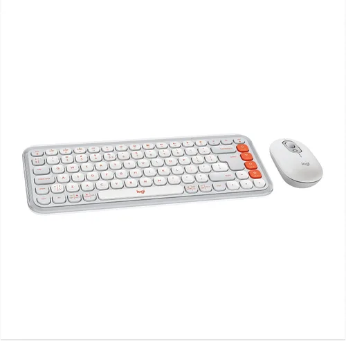Vista 13 de Logitech POP ICON Keys Teclado Bluetooth inalámbrico, escritura cómoda, teclas programables, fácil de cambiar entre hasta 3 dispositivos