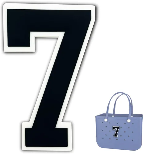 Vista 13 de Dijes para Bolsa Bogg, Accesorios Decorativos para Bolsa Bog, Inserto de Dije con Número para Bolsa de Playa de Goma Bog Original
