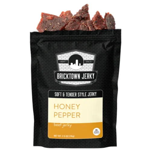 Vista 14 de Honey Pepper Soft and Tender Style Best Beef Jerky - Paquete de 3 - Prueba nuestra carne seca de res suave de mejor sabor - 7.5 onzas en total.