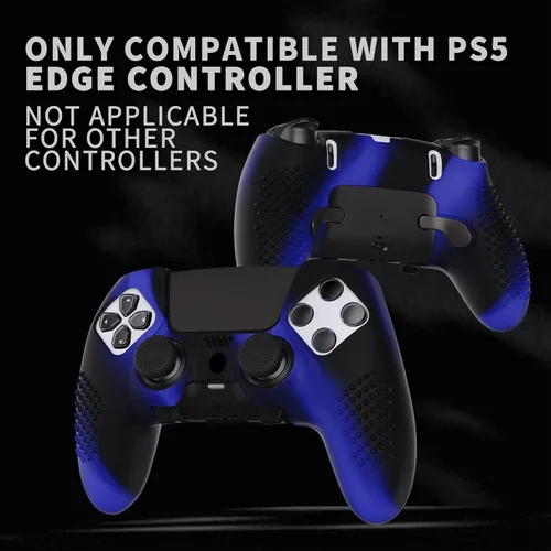 Vista 72 de PlayVital 3D Studded Edition Anti-Slip Silicone Cover Case for ps5 Edge Controller, Soft Rubber Protector Skin for ps5 Edge Wireless Controller with