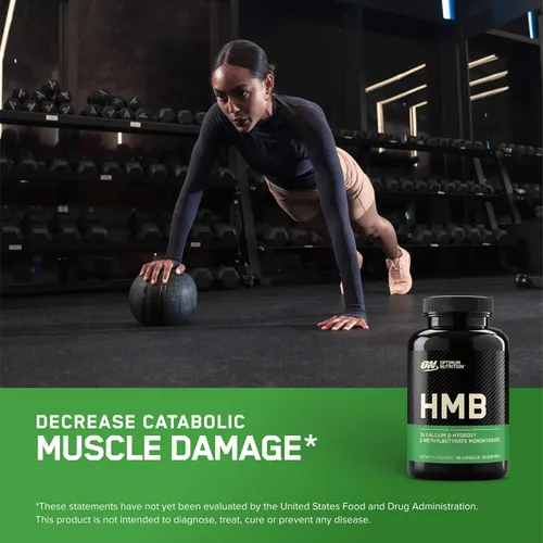 Vista 3 de Optimum Nutrition HMB 1000 Caps, 1g de calcio beta-hidroxi beta-metilbutirato por cápsula, 90 cápsulas, 30 porciones