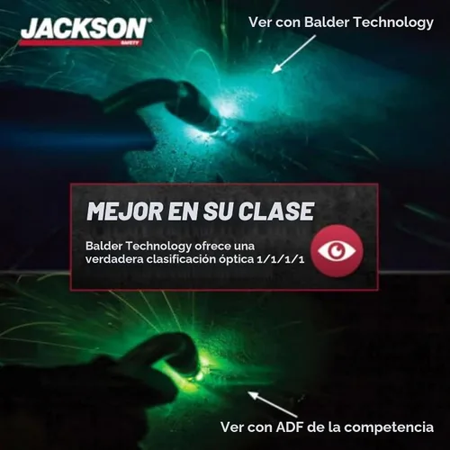 Vista 2 de Jackson Safety TrueSight - Casco de soldadura con oscurecimiento automático, ANSI Z87.1 ADF Hood