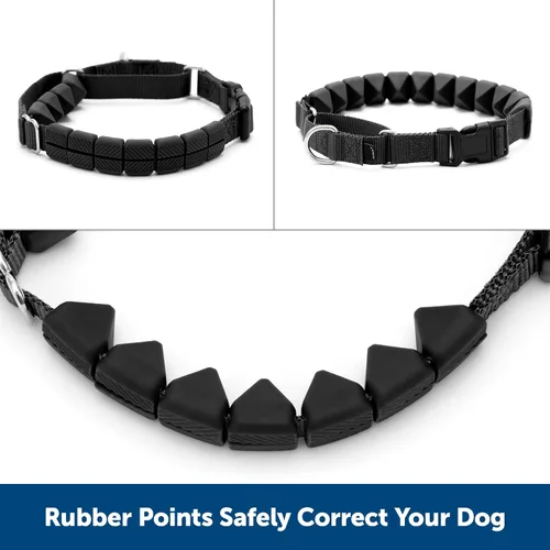 Vista 3 de PetSafe Soft Point - Collar de entrenamiento sin tirones para perros, puntos suaves de goma, mediano, 3/4 pulgadas, negro