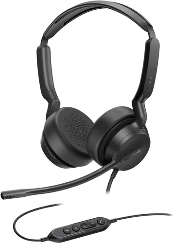 Vista 8 de Yealink UH42 USB-C/A Mono Auriculares con Micrófono para Computadora PC, Auriculares con Cable Certificados Equipos, Micrófono con Cancelación
