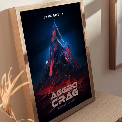 Vista 7 de Nickelodeon Guts Aggro Crag Framed Wall Art 8x10 in/Black Floating Frame Canvas