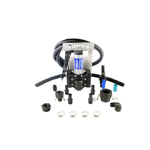 Vista 8 de Sotera Bomba de transferencia química de 12 V CC, Chemtraveller portátil con medidor - Bomba de transferencia de ácido suave para aplicaciones al