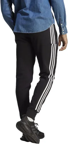 Vista 2 de adidas Essentials - Pantalones de rizo francés con puños de 3 rayas para hombre