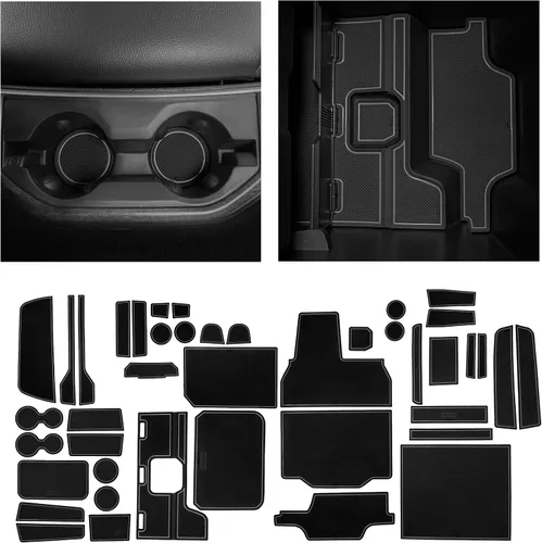 Vista 6 de CupHolderHero compatible con accesorios clásicos RAM 1500 2013-2024 – Insertos de portavasos interiores personalizados premium antideslizantes