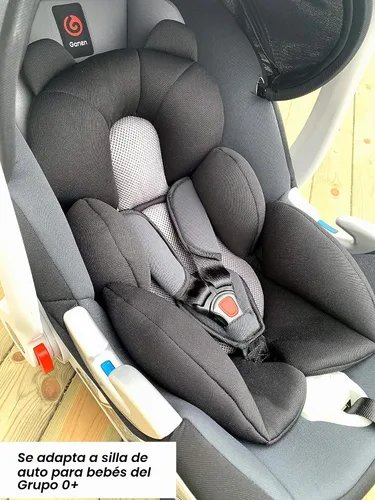 Vista 5 de G Ganen Cojín de apoyo para cochecito y asiento cómodo para bebé (oso negro)