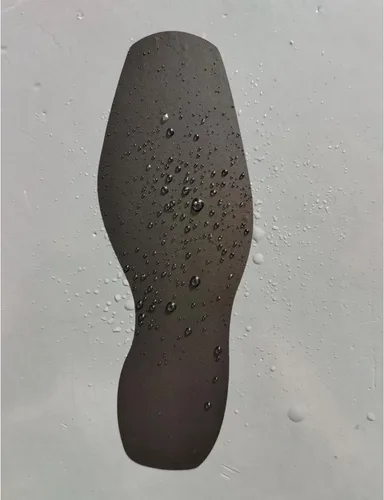 Vista 4 de 20 pares de calcomanías de suelo de huella cuadrada negra de 7 pulgadas Recortes de huella precortados para todas las decoraciones de fiesta