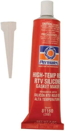 Vista 6 de Permatex 81160 Junta de silicona RTV roja de alta temperatura, 3 oz