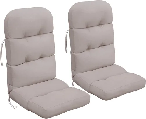 Vista 10 de Skypatio Adirondack - Cojín grueso para silla mecedora, impermeable, para patio al aire libre, con respaldo alto, color gris
