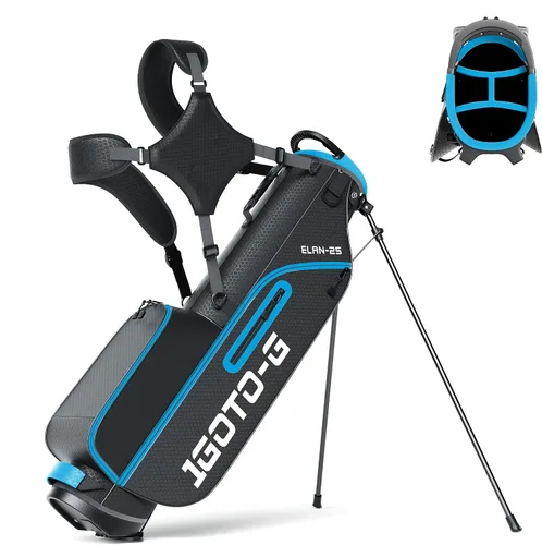 Vista 14 de Bolsa de Golf con Soporte Junior - Bolsa de Golf Juvenil para Edades 6-14, Bolsa de Golf con Soporte Ligera para Niños