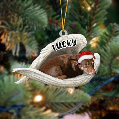 Vista 79 de Ángel durmiente de Afghan Hound para Navidad, adorno personalizado con el nombre del perro, adorno de Navidad personalizado para amantes de perros