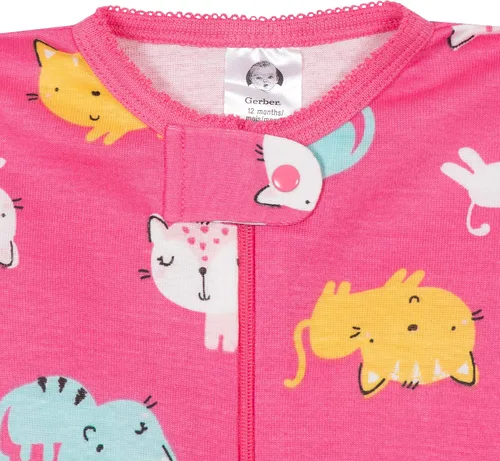 Vista 6 de Gerber Pijamas de pies para bebé niña - 4