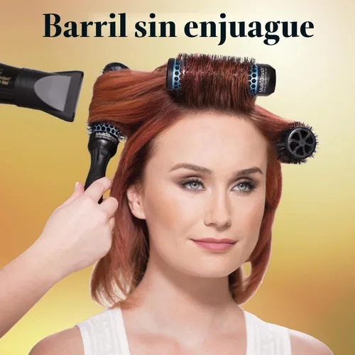 Vista 6 de Olivia Garden MultiBrush - Cepillo térmico desmontable no eléctrico con barril de cerámica